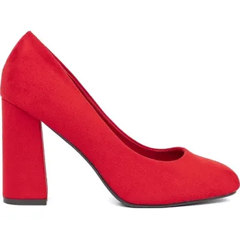 Dámské lodičky Seastar Originální červené lodičky dámské na širokém podpatku 38