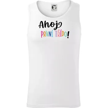 Ahoj první třído - Tílko pánské Core - XL ( Bílá )