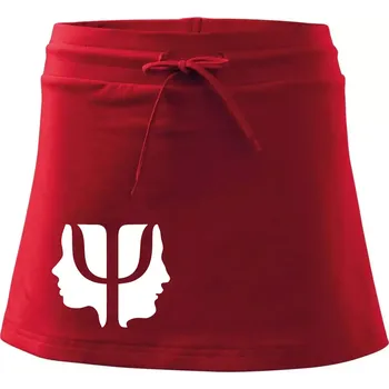 Dámská sukně Psychologie hlavy - Sportovní sukně - two in one - M ( Červená )