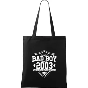 Nákupní taška Bad boy since 2003 - Taška bavlněná - 42 x 38 cm ( Černá )