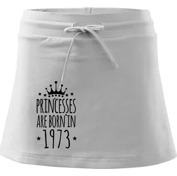 Dámská sukně Princesses are born in 1973 - Sportovní sukně - two in one - XS ( Bílá )