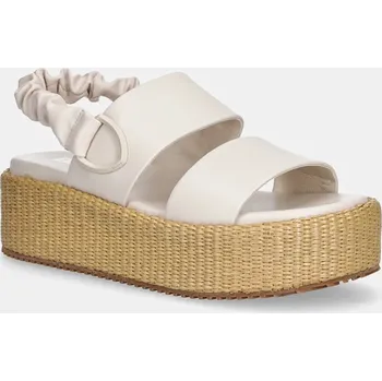 Dámské sandále Sandály Blauer OPAL dámské, béžová barva, na platformě, S5OPAL04 S5OPAL04.RAF 80X, EUR 41