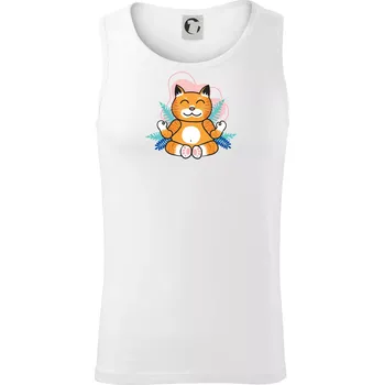 Mistr v meditaci (Pecka design) - Tílko pánské Core - M ( Bílá )