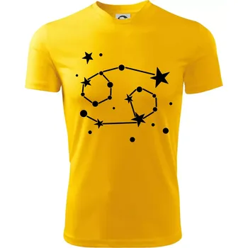 Souhvězdí - Cancer - Rak - Dětské triko sportovní (dresovina) - 146 cm/10 let ( Žlutá )