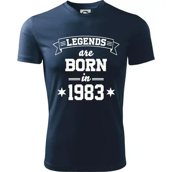 Legends are born in 1983 - Dětské triko sportovní (dresovina) - 158 cm/12 let ( Námořní modrá (velmi tmavá - téměř černá) )