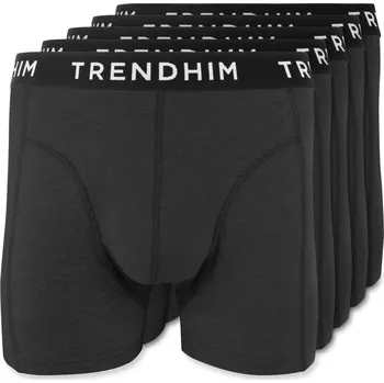 Boxerky XL - FlexFeel | Balení 5 ks černých bavlněných boxerek - Trendhim