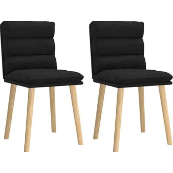 Jídelní židle OMAXI Jídelní židle 2 ks černé textil 634511