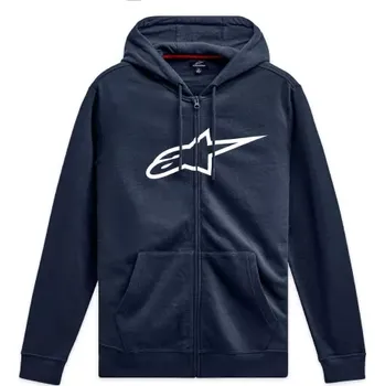 Pánská mikina mikina AGELESS ZIP HOODIE 3, ALPINESTARS (modrá/bílá, vel. 2XL)
