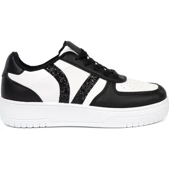 Dámské tenisky Krásné dámské černo-bílé tenisky na platformě 40