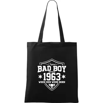 Nákupní taška Bad boy since 1963 - Taška bavlněná - 42 x 38 cm ( Černá )