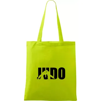 Judo - Nápis - Taška bavlněná - 42 x 38 cm ( Limetková )