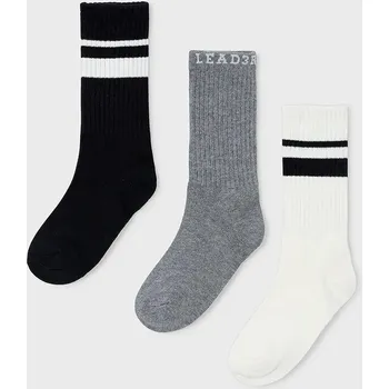 Chlapecké oblečení Dětské ponožky Mayoral 3-pack 10053.5J.Mini.9BYA šedá 90X, vel. 27/31