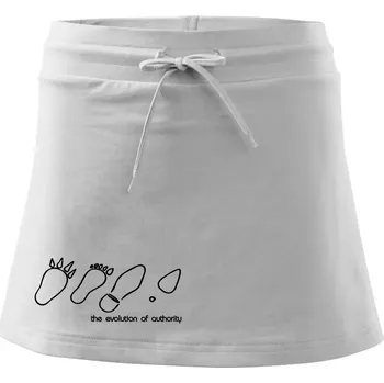 Dámská sukně Evolution of authority - Sportovní sukně - two in one - XS ( Bílá )