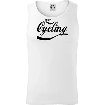 Enjoy Cycling - Tílko pánské Core - L ( Bílá )