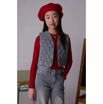 Dětská džínová vesta Mayoral 7319.8E.Junior.9BYA šedá 90X, vel. 162