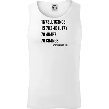 Test inteligence - Stephen Hawking - Tílko pánské Core - L ( Bílá )