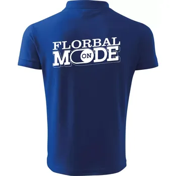 Pánská košile Florbal mode - Polokošile pánská Pique Polo 203 - 4XL ( Královská modrá )