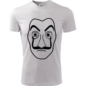 Maska do tiskárny peněz - Dětské triko sportovní (dresovina) - 158 cm/12 let ( Bílá )