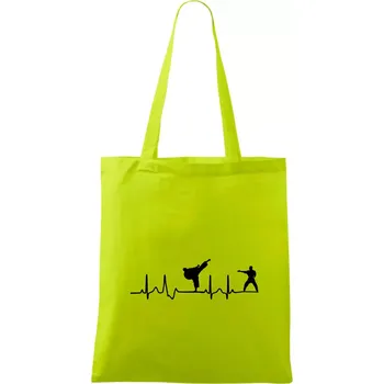 Nákupní taška Karate EKG - Taška bavlněná - 42 x 38 cm ( Limetková )