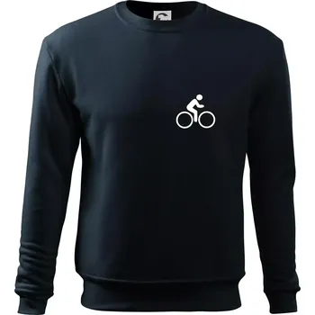 Pánská mikina Obrázek kola na prsu - ikona panáček - Mikina Essential pánská - M ( Námořní modrá (velmi tmavá - téměř černá) )