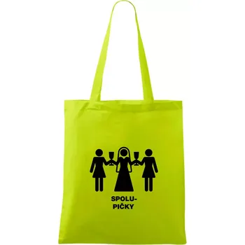 Spolu pičky (Hana-creative) - Taška bavlněná - 42 x 38 cm ( Limetková )