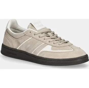 Dámské tenisky Semišové tenisky Tommy Jeans THE GREENWICH EDGE dámské, béžová barva, EN0EN02838 80X, EUR 36