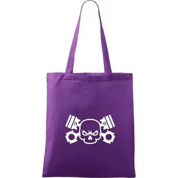 Lebka písty - Taška bavlněná - 42 x 38 cm ( Fialová )