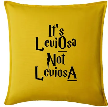 Polštář Leviosa not Levjosa - Polštář 50x50 - 50x50 - Pouze potah ( Žlutá )