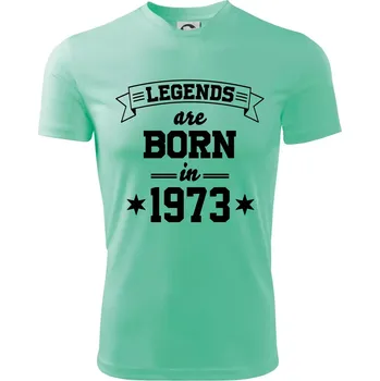 Legends are born in 1973 - Dětské triko sportovní (dresovina) - 146 cm/10 let ( Mátová )