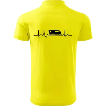 Pánská košile EKG karavan - Polokošile pánská Pique Polo 203 - S ( Citrónová )