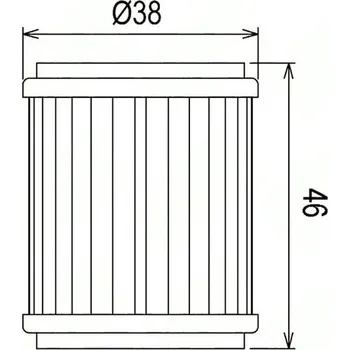 Filtr pro motocykl Olejový filtr CHAMPION COF040 100609895 YAMAHA WR 125 X 2009-2014