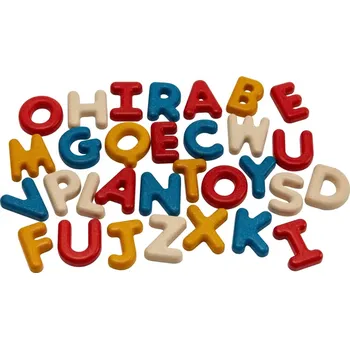 Dřevěná hračka PlanToys Abeceda - velká písmena