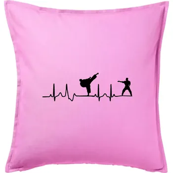 Polštář Karate EKG - Polštář 50x50 - 50x50 - Pouze potah ( Růžová )