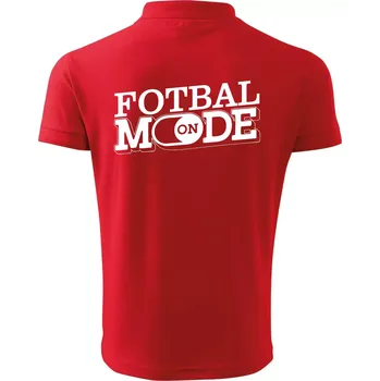 Pánská košile Fotbal mode - Polokošile pánská Pique Polo 203 - L ( Červená )