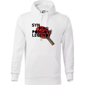 Pánská mikina Syn ping pongové legendy - Mikina pánská Cape s kapucí - 5XL ( Bílá )