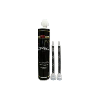 Průmyslové lepidlo STONDER 2K epoxidová náhrada cínové pájky (tekutý kov) 195 ml + 2 trysky