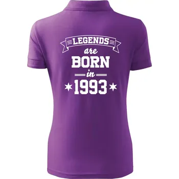 Legends are born in 1993 - Polokošile dámská Pique Polo - S ( Fialová )