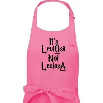 Kuchyňská zástěra Leviosa not Levjosa - Dámská zástěra na vaření - Univerzální velikost ( Růžová )