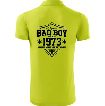Pánská košile Bad boy since 1973 - Polokošile Victory sportovní (dresovina) - 2XL ( Limetková )
