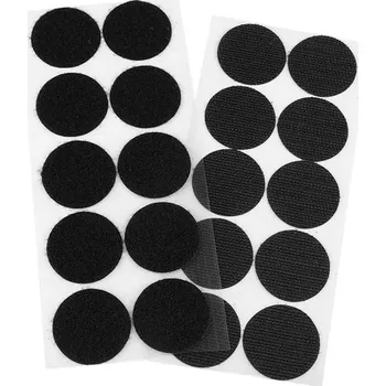 Zip Suchý zip samolepicí kolečka Ø35 mm - různé barvy Varianta: 2 černá, Balení: 1 karta