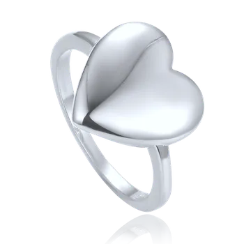 Souprava šperků MINET Elegantní stříbrný prsten se srdcem vel. 53 JMAS0281WR53