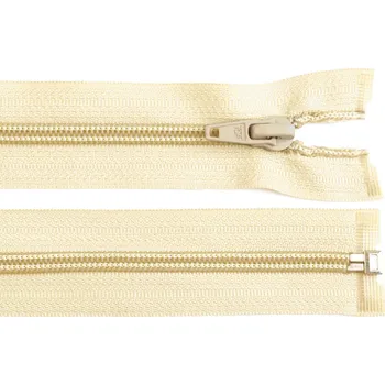 Spirálový zip No 5 délka 65 cm bundový POL, barva 103 krémová nejsvět.
