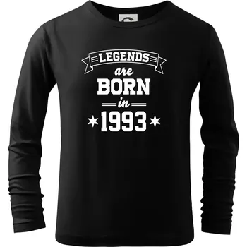 Chlapecké tričko Legends are born in 1993 - Triko dětské Long Sleeve - 122 cm/6 let ( Černá )