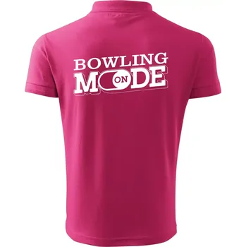 Pánská košile Bowling mode - Polokošile pánská Pique Polo 203 - XL ( Purpurová )