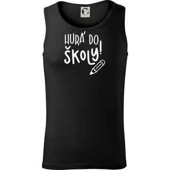 Hurá do školy! - Tílko pánské Core - S ( Černá )