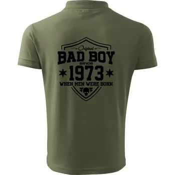 Pánská košile Bad boy since 1973 - Polokošile pánská Pique Polo 203 - L ( Khaki )