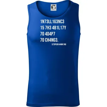 Pánské termoprádlo Test inteligence - Stephen Hawking - Tílko pánské Core - M ( Královská modrá )