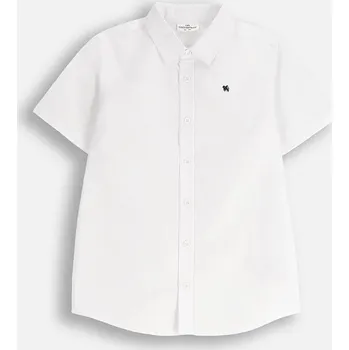 Chlapecká košile Dětská bavlněná košile Coccodrillo WC5136201BSB bílá 00X, vel. 104