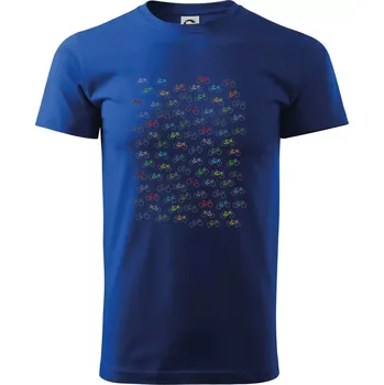 Pánské tričko Barevná kola - Triko extra velké (5-8XL) - 7XL ( Královská modrá )