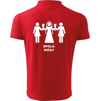 Pánská košile Spolu pičky (Hana-creative) - Polokošile pánská Pique Polo 203 - 4XL ( Červená )